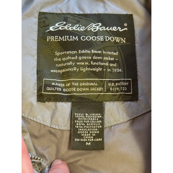 Eddie Bauer Size Medium Premium Goose Down Quilted Puffer‎ Vest Preppy Womens - Picture 3 of 16